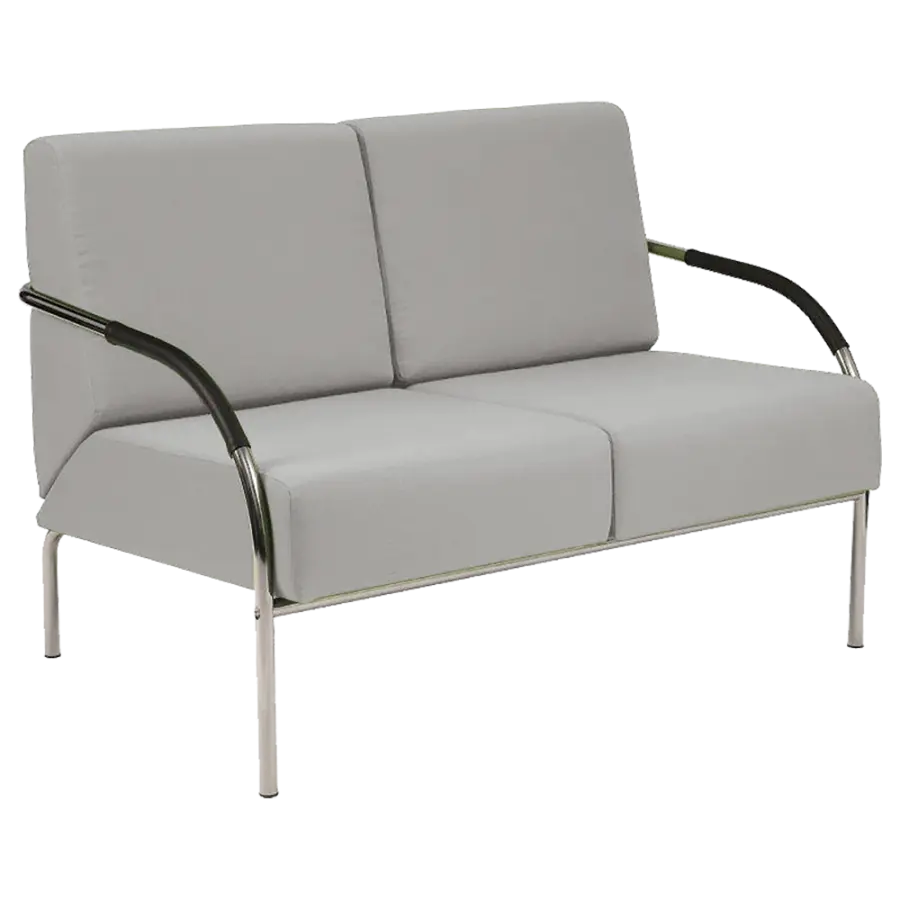 SPA 2 chrom, koženka AN 052 - koženka šedá